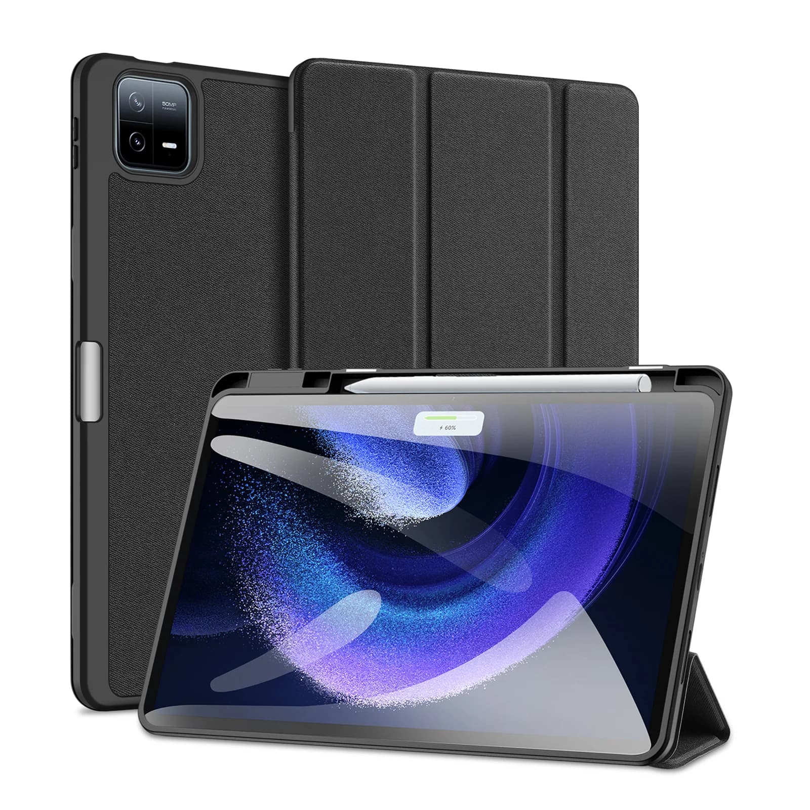 Custodia per tablet DUX DUCIS con supporto triplo per Xiaomi Pad 6/6Pro 11 pollici, 8/7Pro 11,2 pollici con supporto per penna stilo e sveglia automatica