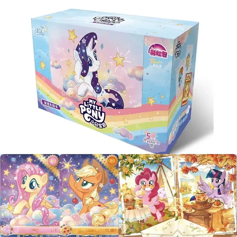Scatola originale Carte KAYOU My Little Pony originali Rainbow Pack Serie 5 Carta da collezione di amicizia eterna Regali di Natale anime