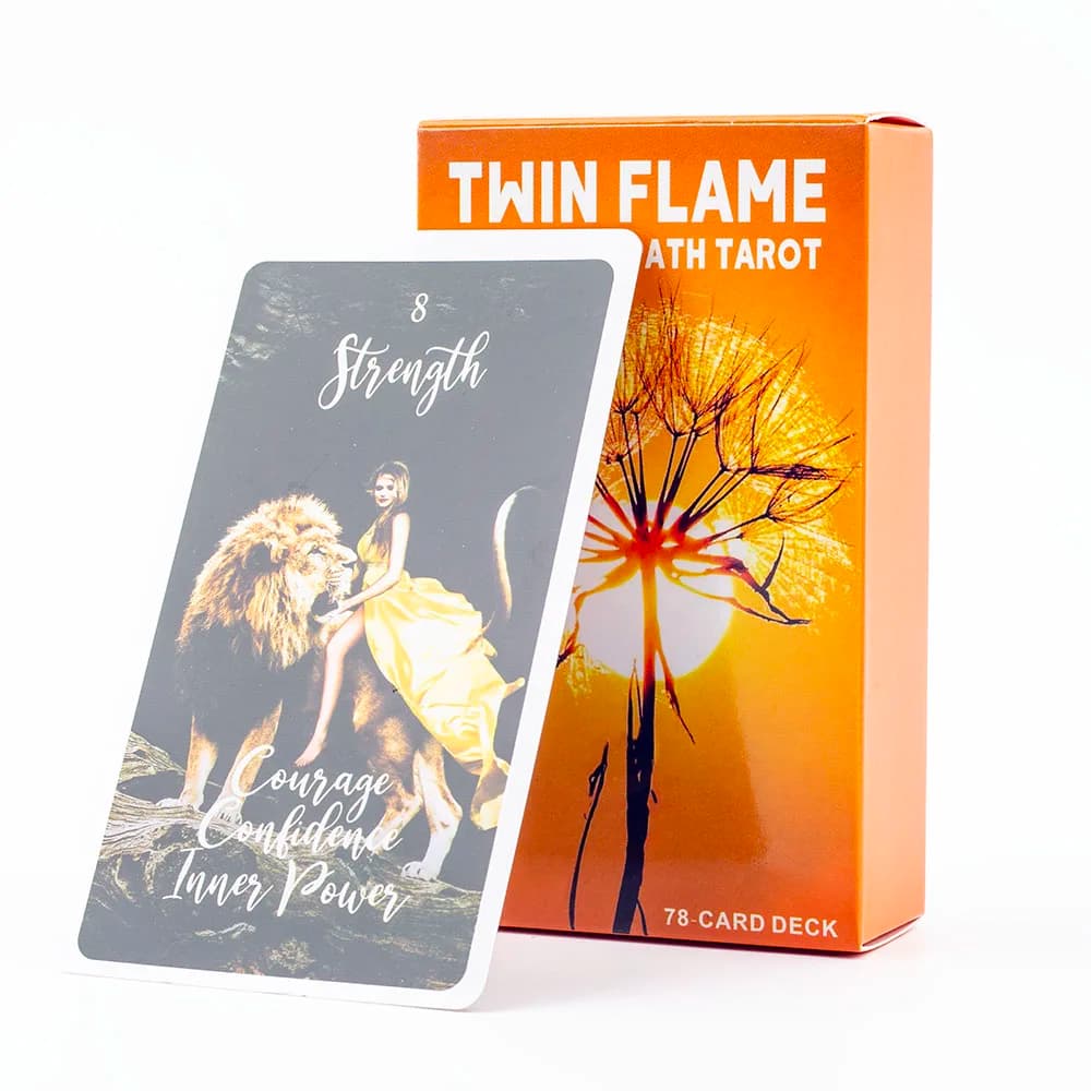 Twin Flame Awakened Path Tarocchi Mazzo da 78 carte Significato Carta Oracle Divinazione Edizione Gioco da tavolo 10.3 * 6 cm