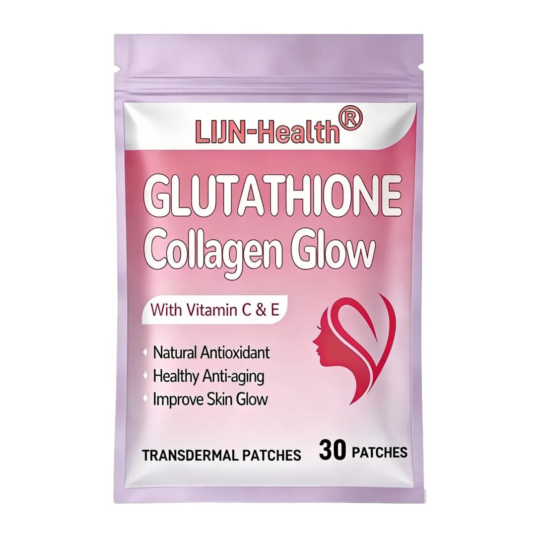 30 Patches Glutathione Collagen Transdermal Patches with Vitamin C, E for Women, Skin Care, Anti-Aging