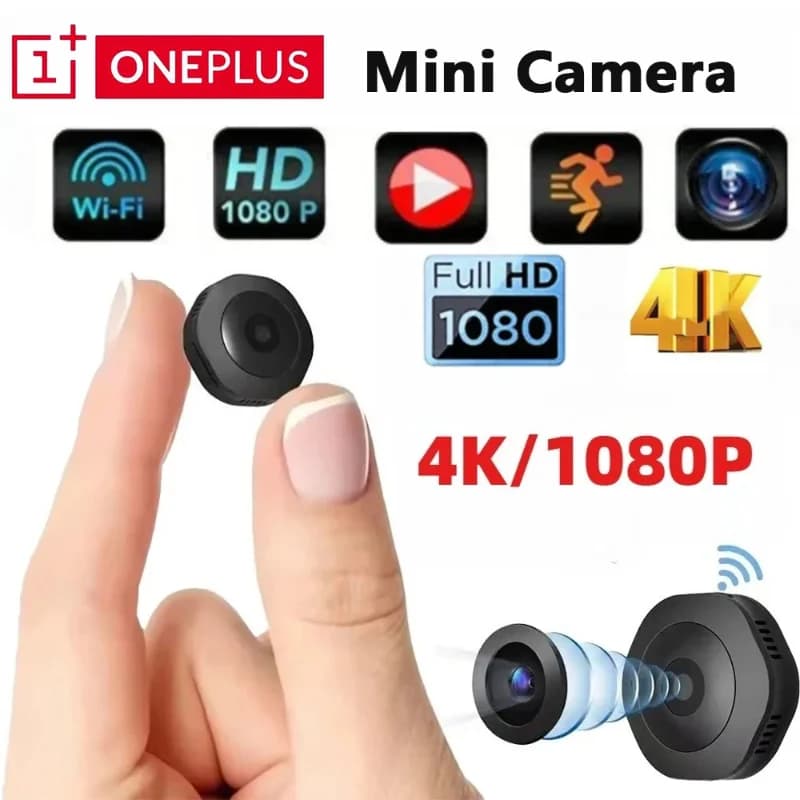 OnePlus Mini 4K 1080p HD Telecamera Wireless Cam Versione notturna invisibile Videocamera Wifi Monitor remoto Videoregistratore vocale Telecamere