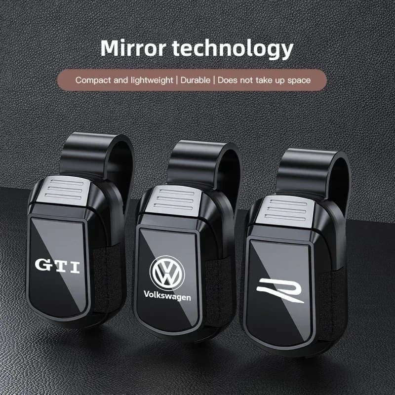 Clip portaocchiali da sole per auto, morsetto per visiera parasole per VW GTI Rline Polo Golf Passat Tiguan Arteon Touareg CC Taigo Caddy T-ROC