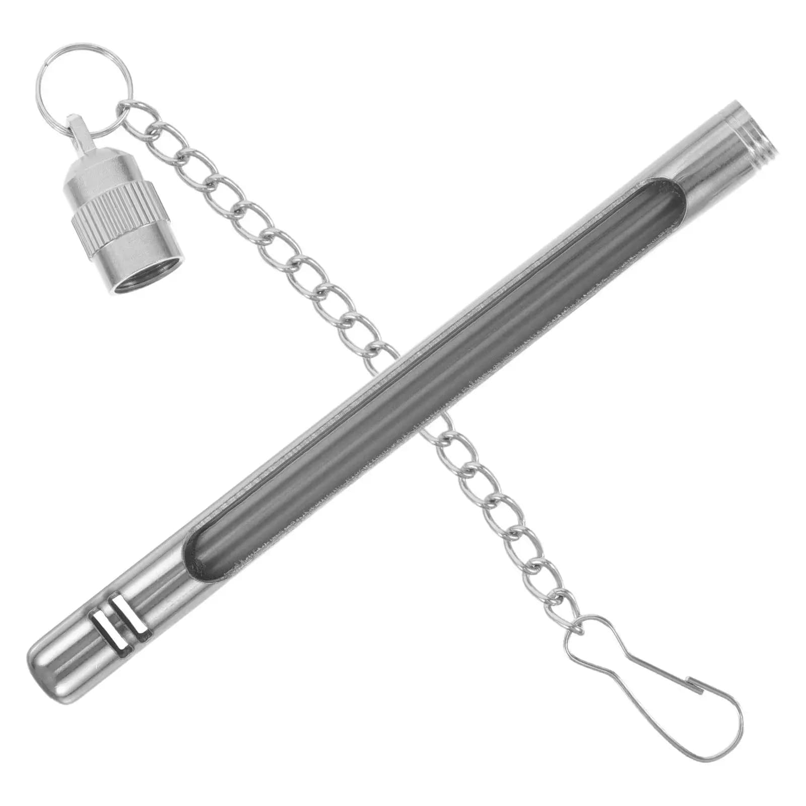 Thermometer Protective Shell Stainless Steel Precision Crafted Metal Cover for Glass Thermometers Enhanced Visibility Safeguard