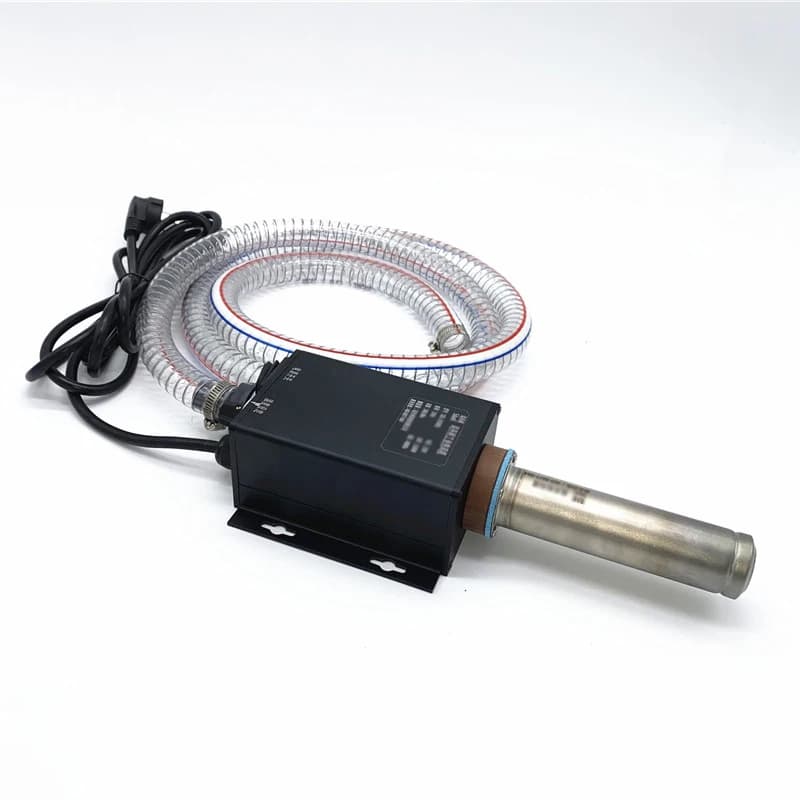 Piccolo ventilatore ad aria calda di grado industriale 3300W Riscaldatore elettrico a film termoretraibile con pistola ad aria calda con regolazione della temperatura ad alta potenza