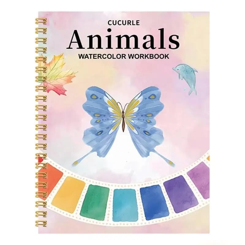 Watercolor Sketching Book Twin Wire Binding Watercolor Drawing Book High Absorption Paper for Artist Travel Sketching