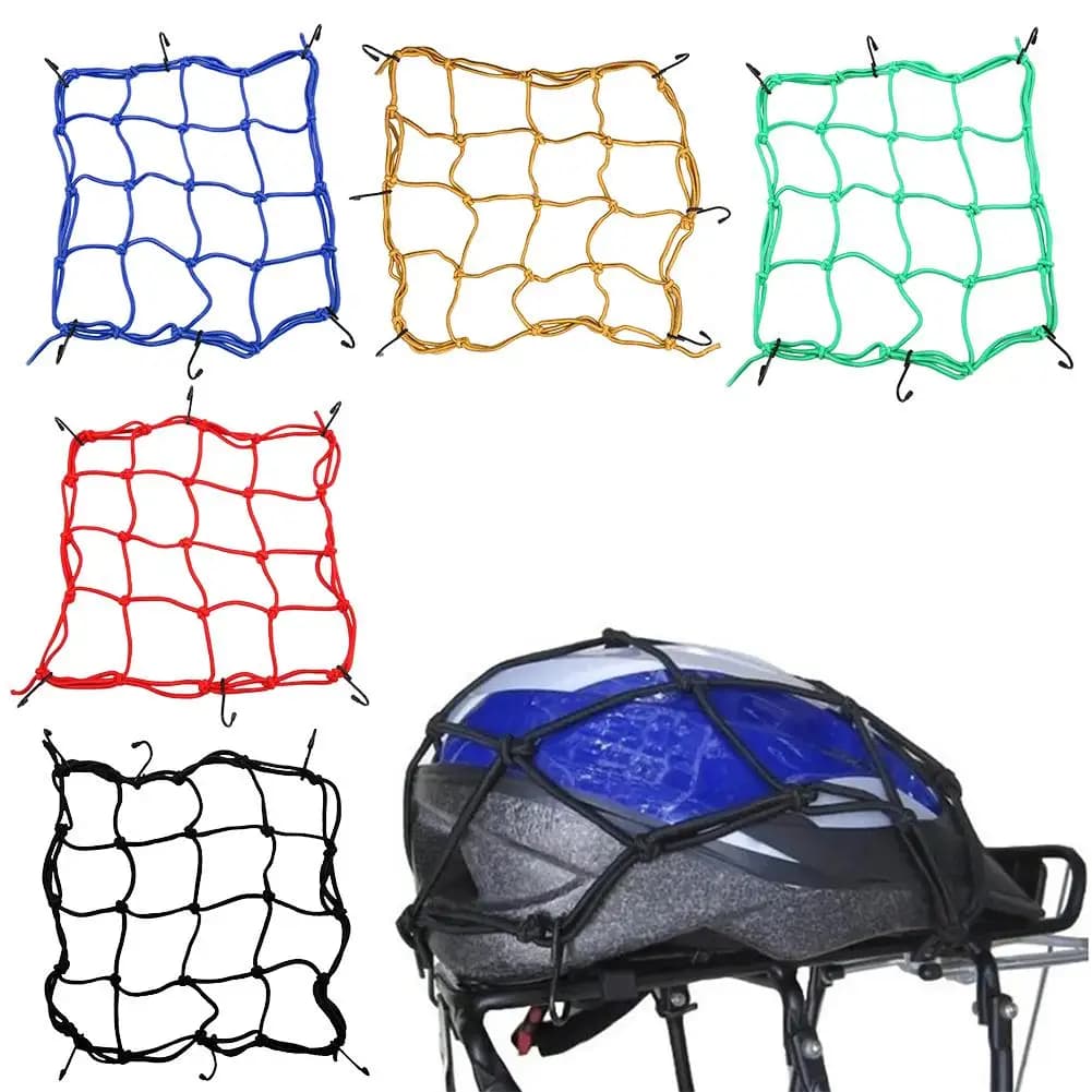 Universal elastic net for motorcycle, anchorage net for cargo trailer to store helmet luggage, ATV H0B6 bike scooter accessories