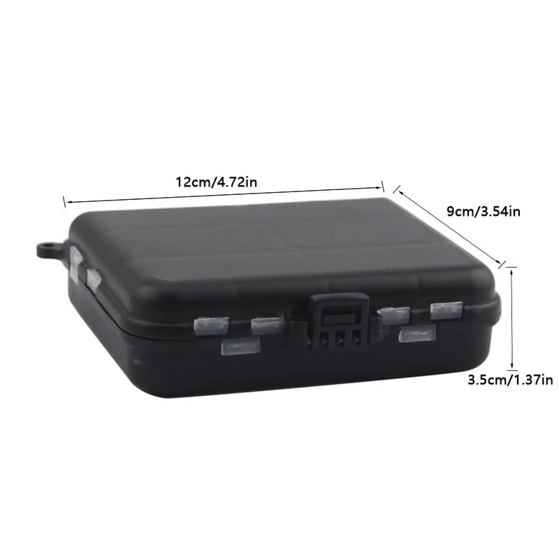B*1PC Mini Storage Case Double Layer Detachable Fishing Tackle Box Fishing Spoon Hook Bait Storage Box Fishing Accessories