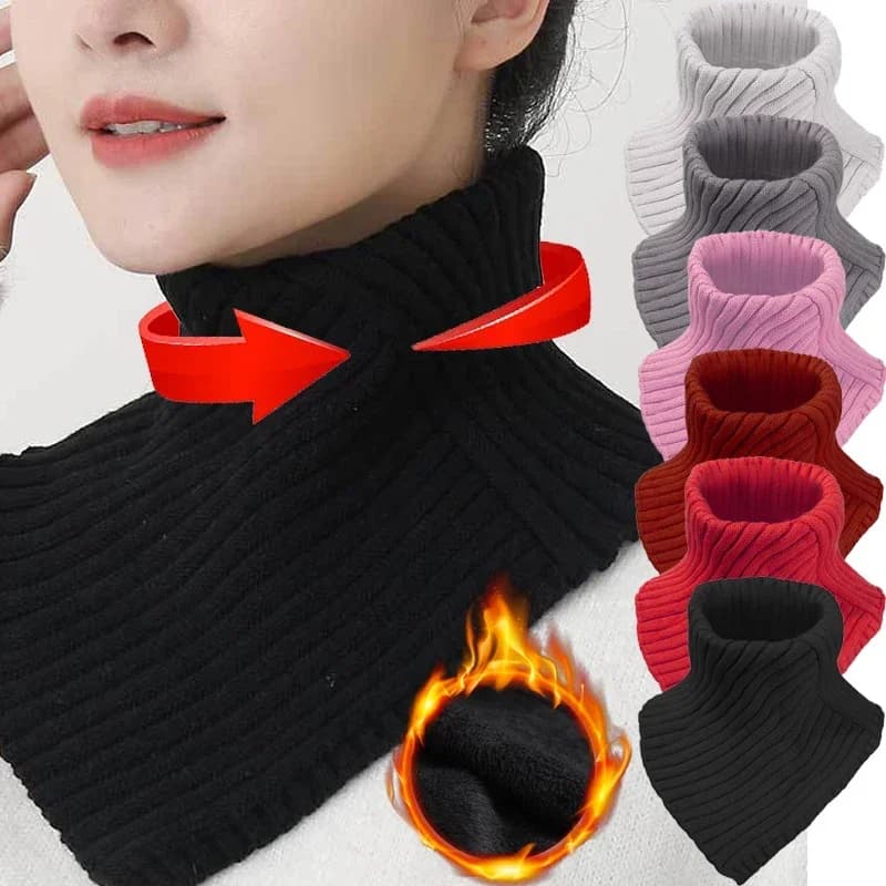 Winter knitted scarf Ring high elastic wool high collar for women Fashion colors Neck handkerchief Cold proof wrap Lady Outdoor