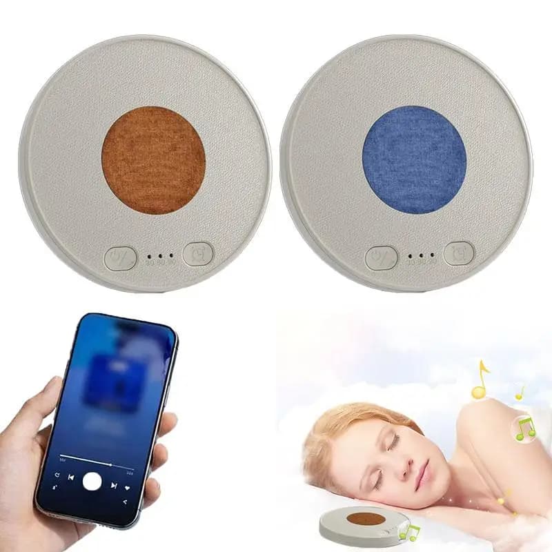Altoparlante Bluetooth da sotto il cuscino, macchina per suoni naturali per il sonno con rumore bianco, mini audio portatile per il riposo a letto, regali per le vacanze