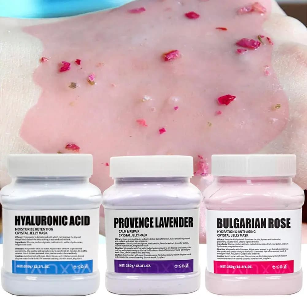 Maschera viso in gelatina di rose Maschera peel-off idratante in gel idro per una pelle nutriente e luminosa con effetto levigante Formula in polvere a gel