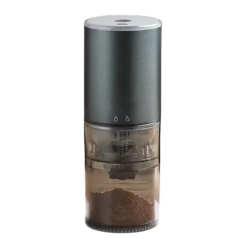 Portable Electric Coffee Grinder Compact Mini Bean Mill for Home Travel USB Rechargeable Stainless Steel Blade Adjustable