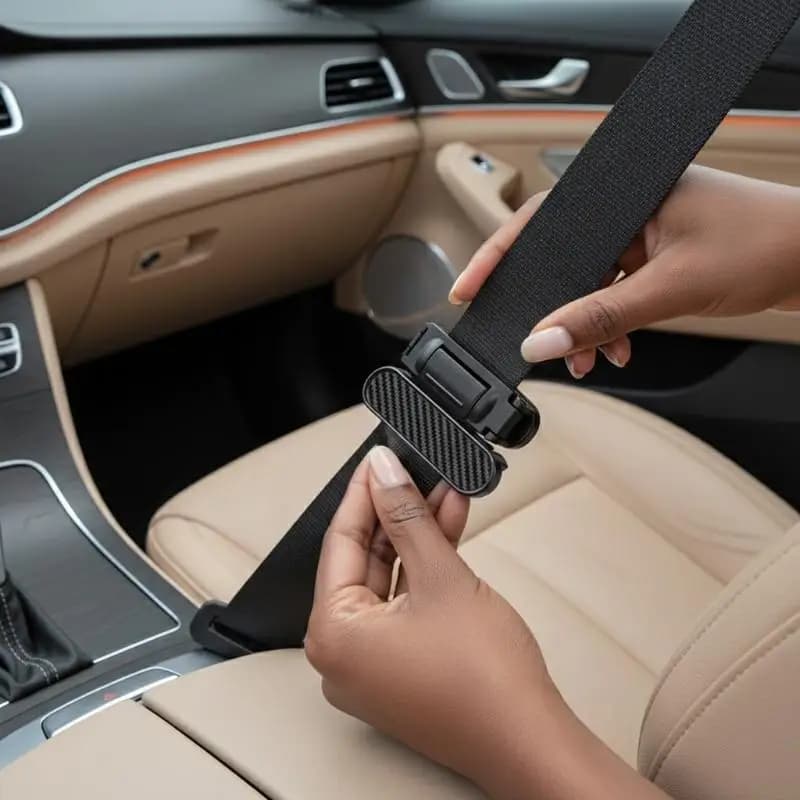 B*Car Seat Belt Adjuster Seat Belt Clamp Shoulder And Neck Seat Belt Locking Clip Protector Comfortable Driving Auto Accessories