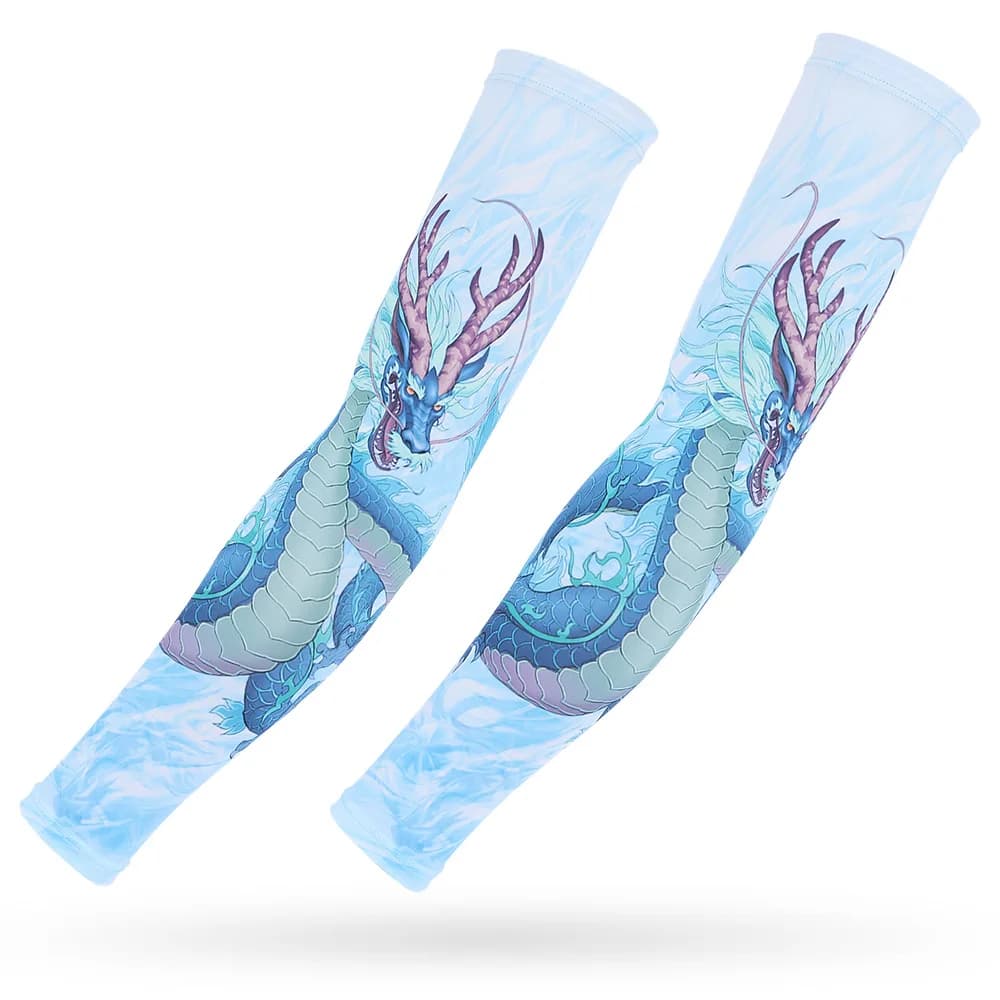 2 pcs breathable sleeves for quick drying tattoos sun protection cycling sleeve woman sports cuff fishing running chamfer cover
