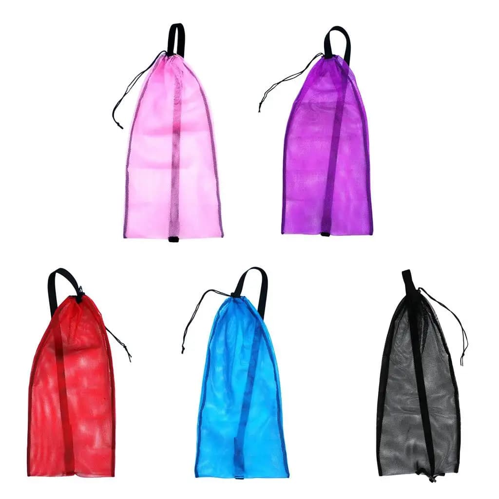Borsa a rete per immersioni subacquee Snorkel, occhiali, maschera, regolatore, pinne