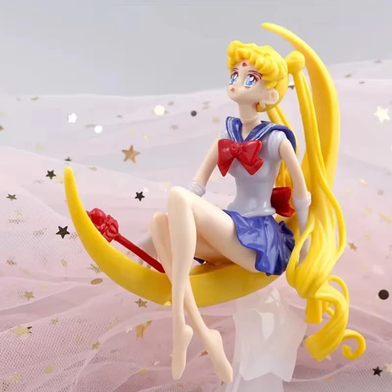 15CM Anime Sailor Moon bambola in PVC ragazza giocattolo decorazione torta action figure modello auto ornamento bambola regalo di compleanno per bambini