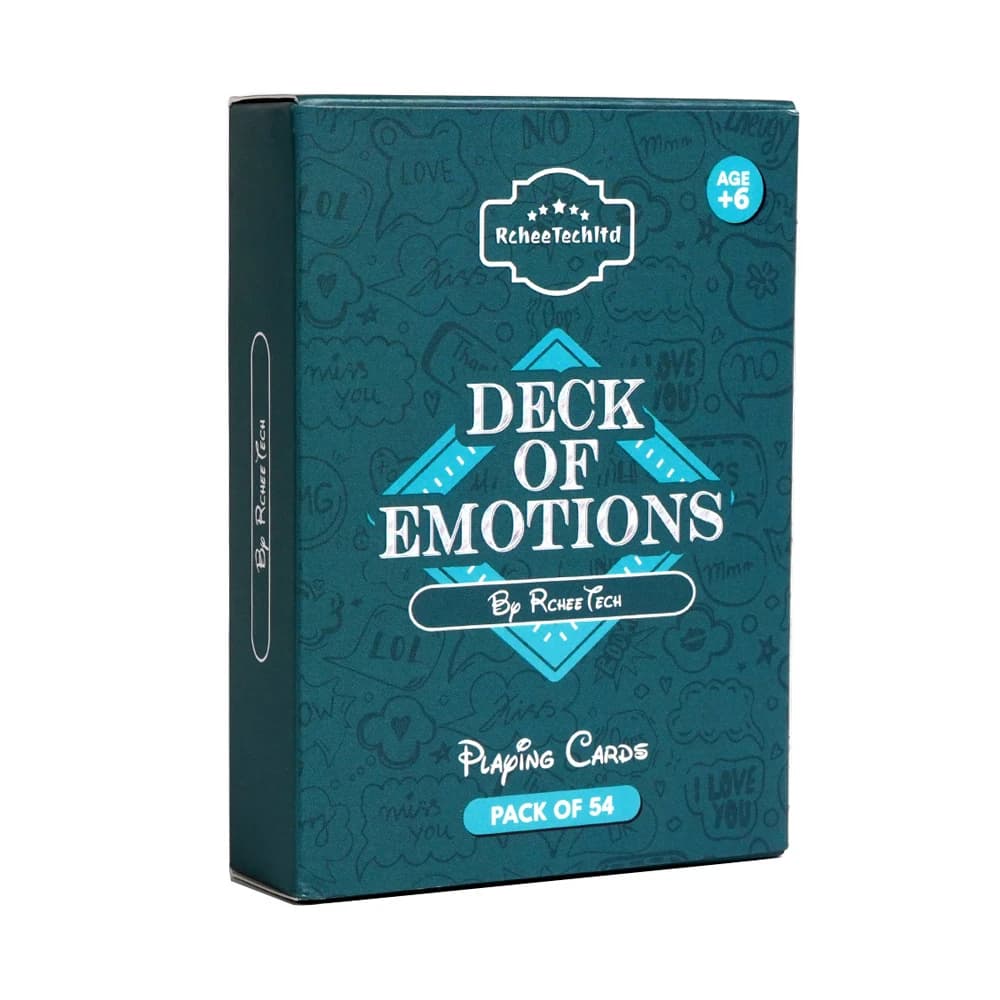 54 carte / Mazzo di carte da gioco Mazzo di emozioni Regolare le emozioni e costruire migliori relazioni Gioco da tavolo Gioco di carte per riunioni di famiglia