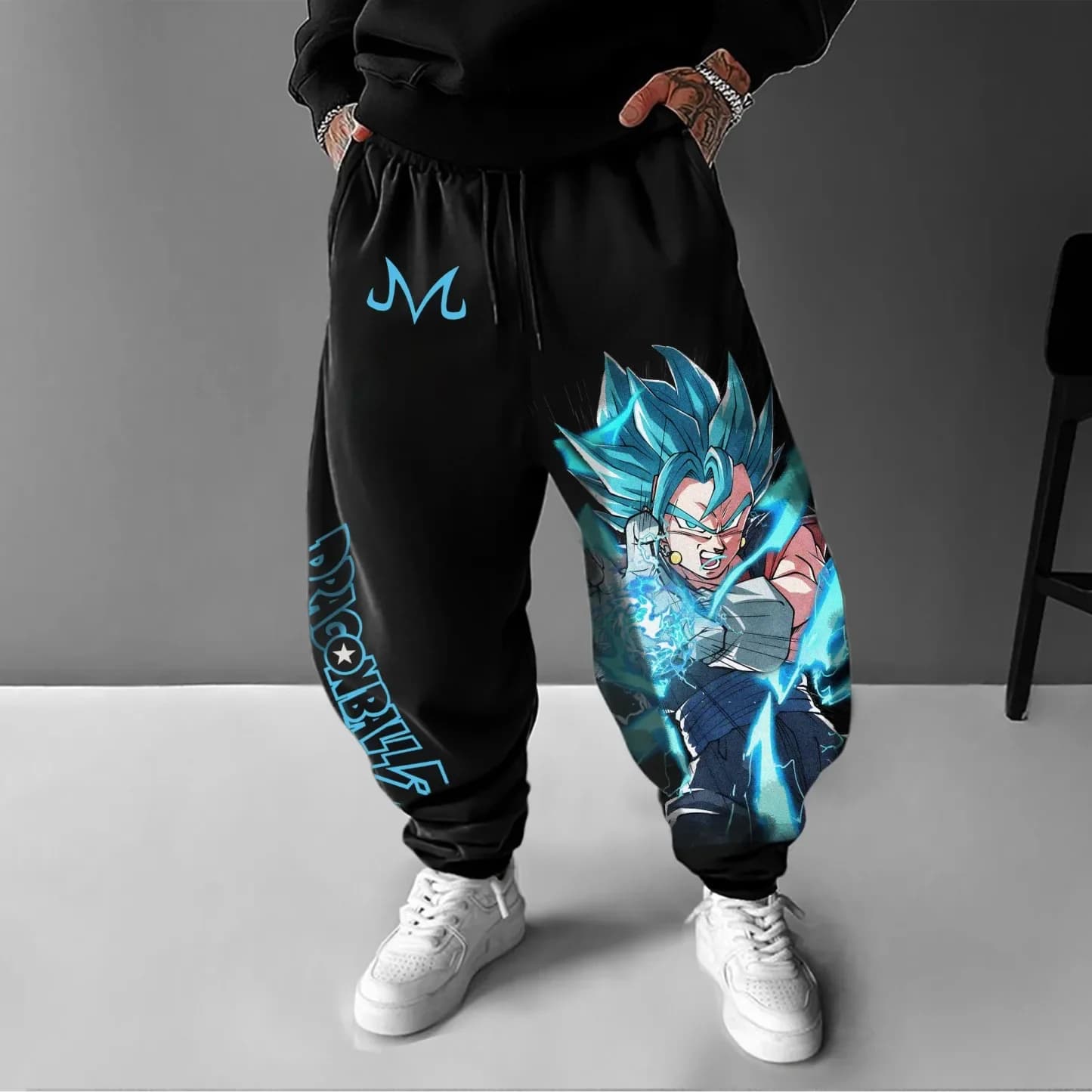 Pantaloni Sportivi Jogger 3D Dragon Ball Vegito Blu Estate 2026, Asciugatura Rapida Oversize Hip Hop Casual per Uomo Donna Bambino Y2k