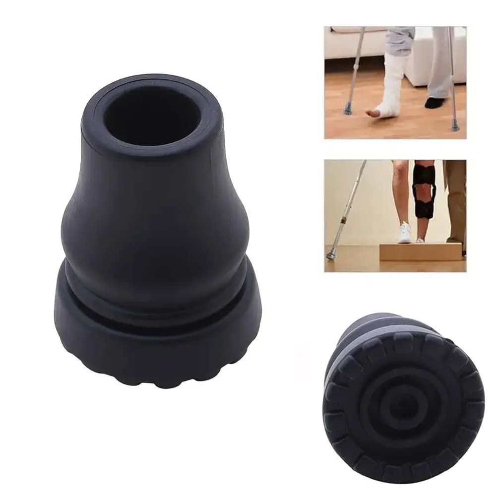 16-22mm tappo in gomma Pad antiscivolo bastone da passeggio stampella Cane fondo Pad protezione copertura arrampicata escursionismo punta del bastone da Trekking