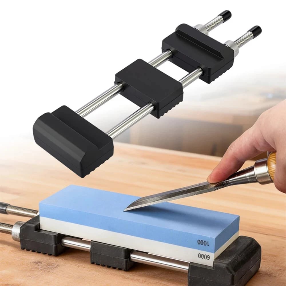 Supporto per Affilacoltelli con Base in Silicone, Sistema di Affilatura per Cucina, Accessori e Utensili