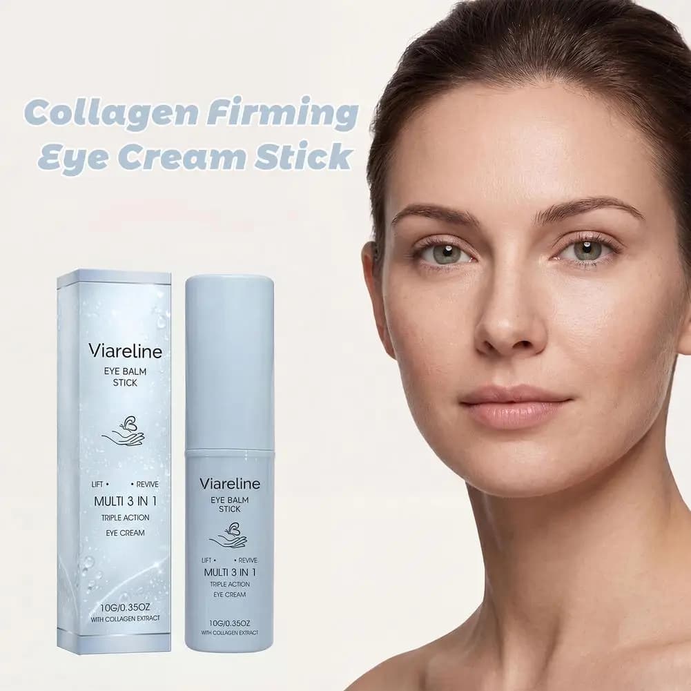 Stick Crema Contorno Occhi al Collagene Rassodante e Rivitalizzante, Riduce le Rughe Sottili, Idratazione Profonda, Cura degli Occhi 10ml