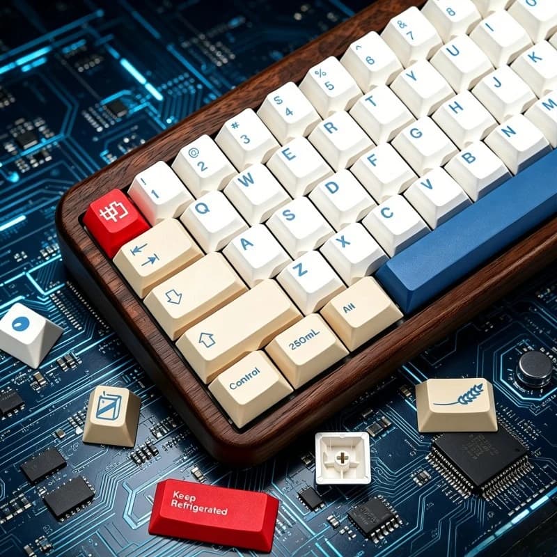 Keycaps GMK Soymilk Ergonomici Profilo Cherry in PBT con Sublimazione per Tastiere Meccaniche con Switch MX Compatibili con 61 84 87 98 Tasti