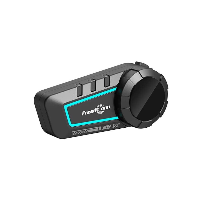 Interfono Bluetooth per Casco Moto FreedConn KY-V2 IP65 Antipolvere Impermeabile in ABS con BT 6.0 e Doppio Chip per Mixaggio Audio