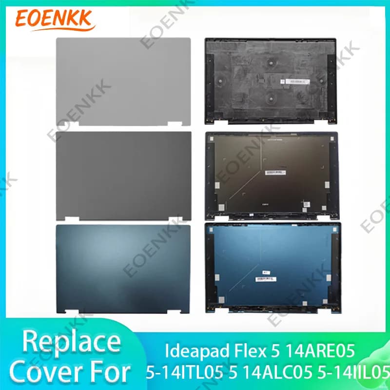 New Laptop Case For Ideapad Flex 5-14IIL05 5 14ARE05 14ITL05 14ALC05 LCD Back Cover Hinge Cover Replace Cover Metal