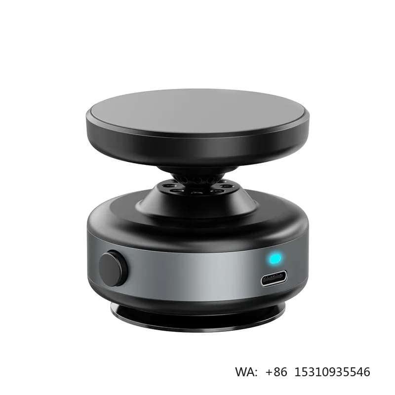 Boneruy X90 Electric Vacuum Magnetic Suction Car Phone Mount 360 Rotatable Double Sided Phone Mount for Glass Screens Wall Tiles