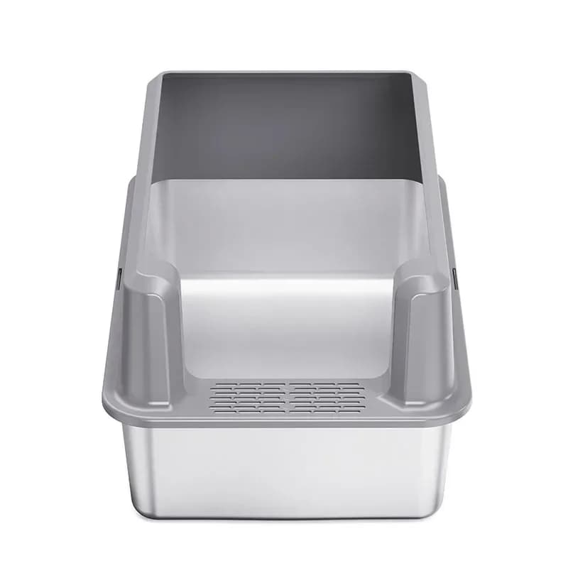High Quality Extra-large Size Cat Litter Box Stainless Steel Toilet For Cat Splash And Odor Protection Cat