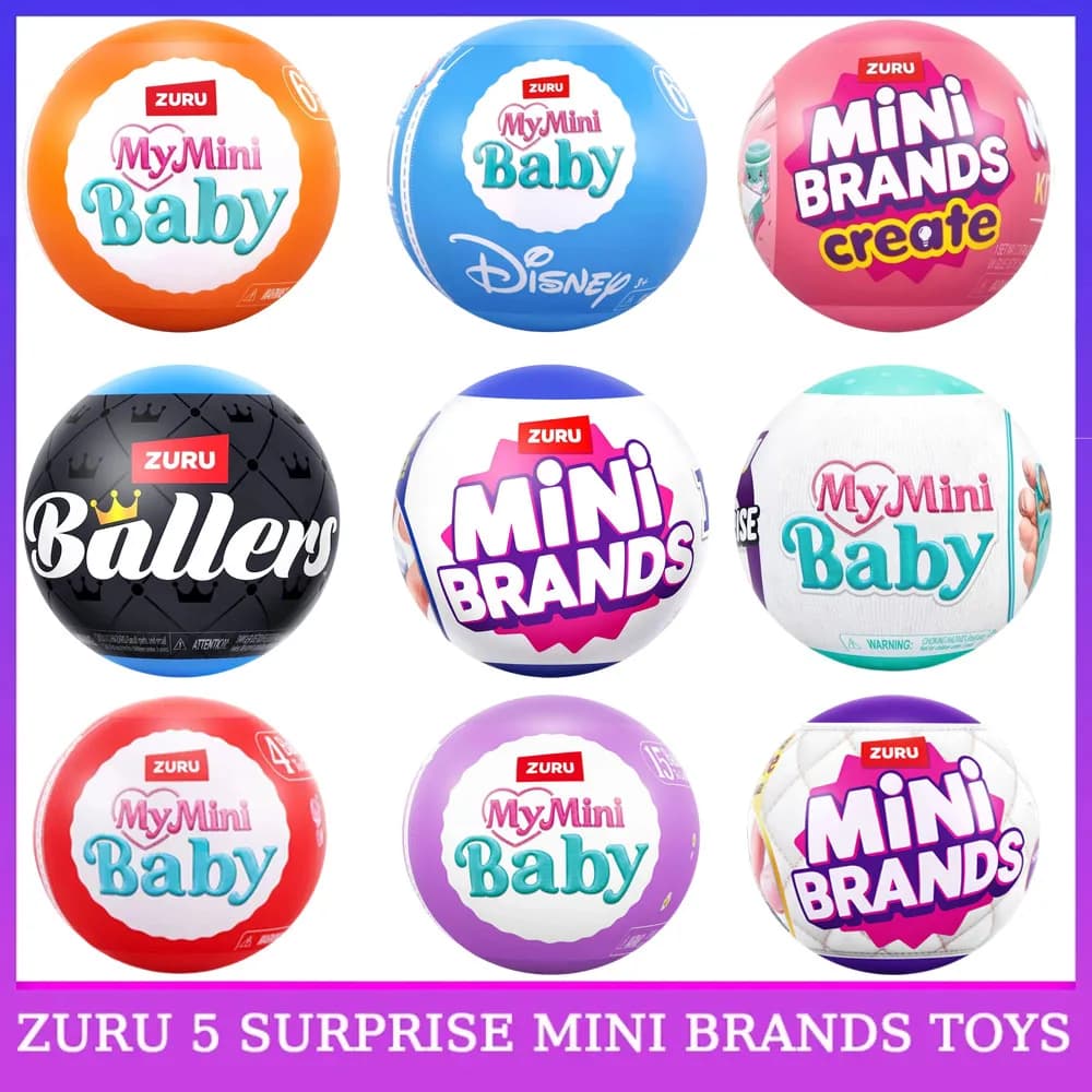 Zuru 5 Surprise Mini Brands Toys Zuru Mystery Blind Box Original Miniature Toy Surprise Blind Box Toy Gifts Cute All Styles Toys