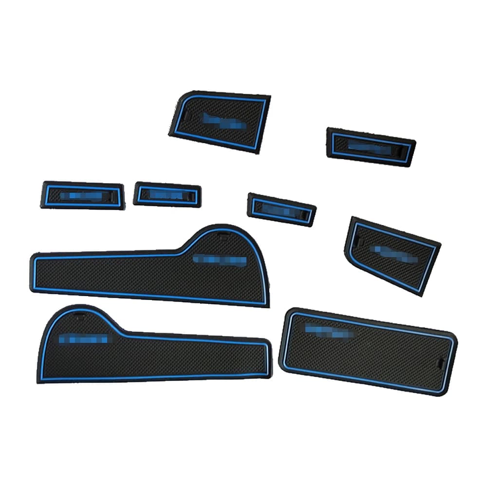 Car Door Groove Mats For Nissan qashqai 2006-2013 J10 Dualis Anti-Slip Gate Slot Cup Mat Non-Slip Rubber Mats