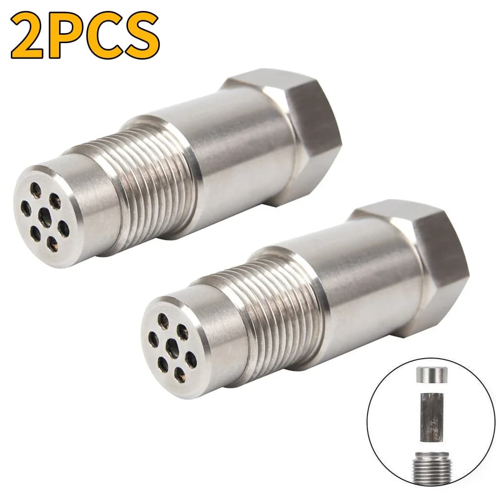 Adattatore distanziatore sensore 2 pezzi controllo luce motore CEL mini catalizzatore adattatore distanziale sensore O2 M18X1.5