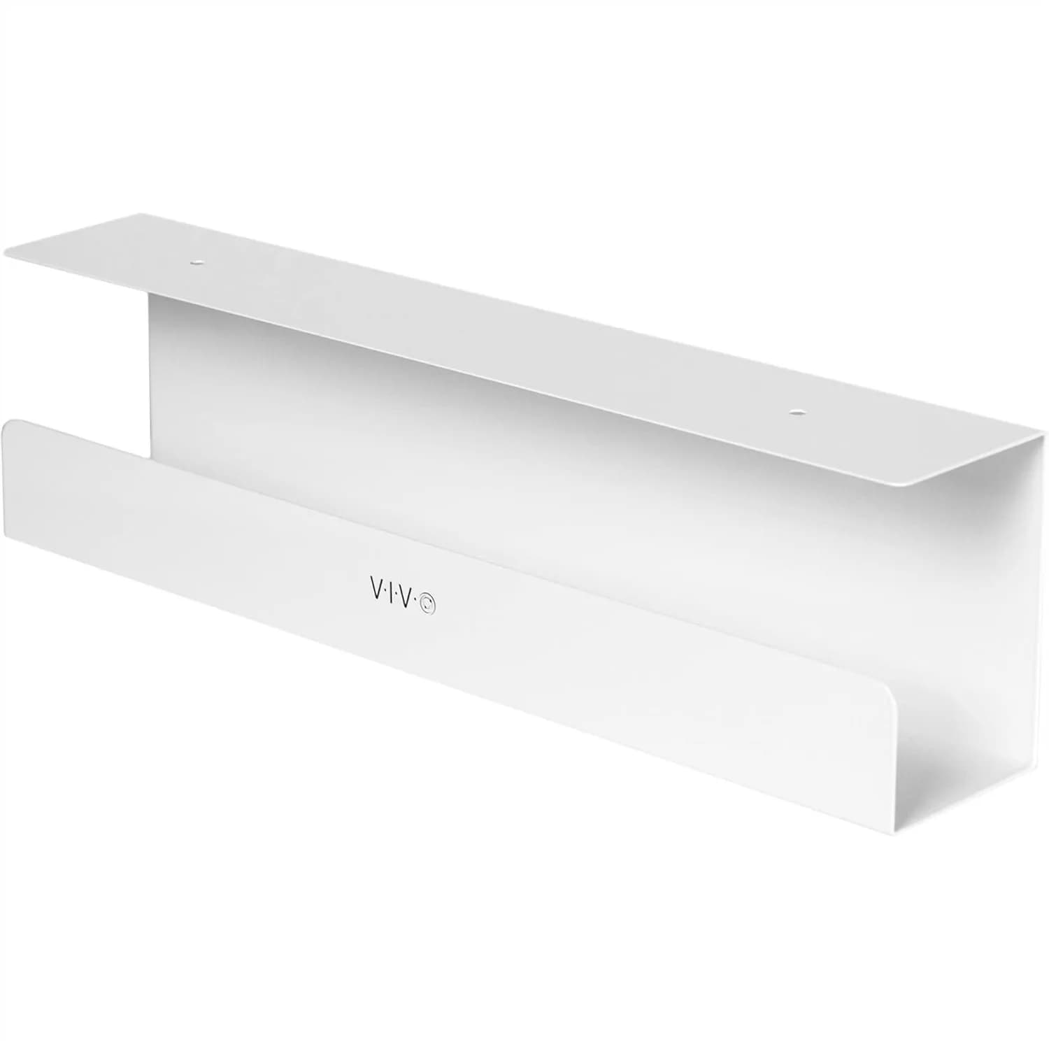 Vassoio Portacavi Sotto Scrivania 16.5" Organizzatore Cavi per Casa e Ufficio con Supporto in Metallo Robusto