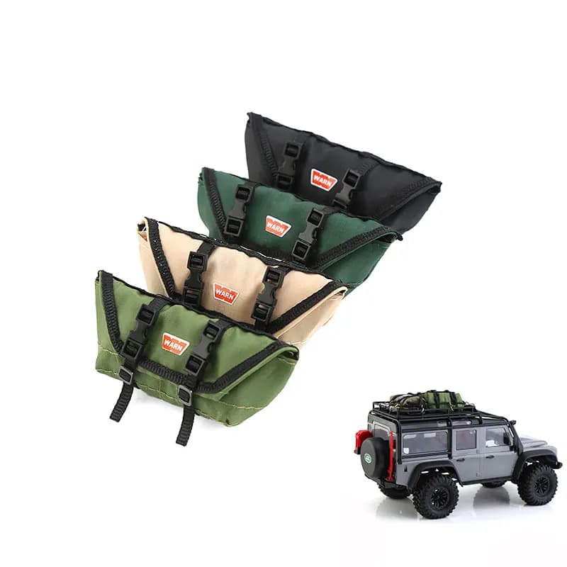 Fai da te RC Auto Tetto Bagagli Borsa Simulazione Arrampicata Decorazione Accessorio per TRX4-M SCX24 1/18 1/24 Modelli in Scala Parte di Ricambio