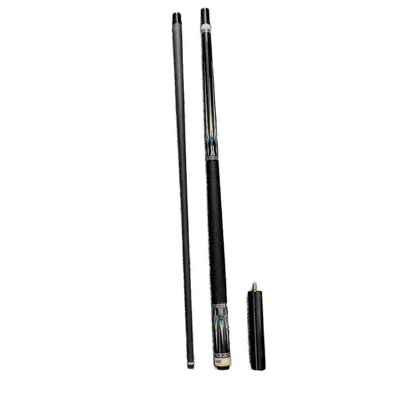 Prodotto di successo: Stecca da biliardo/snooker artigianale high-tech in fibra di carbonio con impugnatura in legno d'acero e rivestimento in pelle, con puntale in acciaio inossidabile