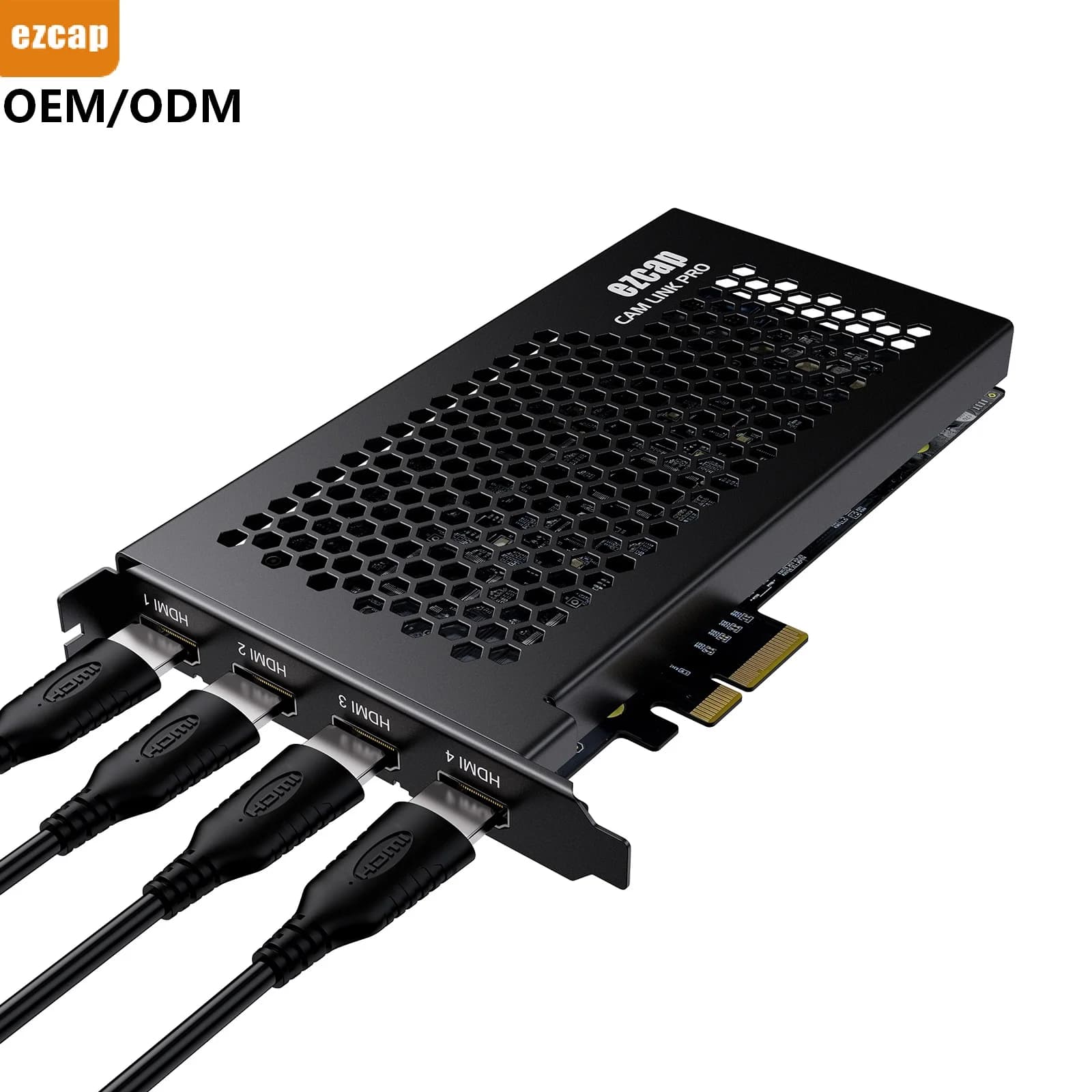 2026 new EZCAP 4K Video Capture Card 4 Channel for HDMI OBS Streaming Compatible PCIe for Win10 & Linux Game Streaming Equipment