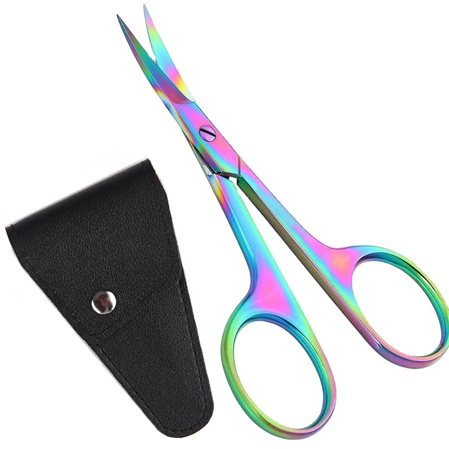1 pcs multipurpose scissors for small beard scissors for eyebrows colored finishing tool for nails and cuticles