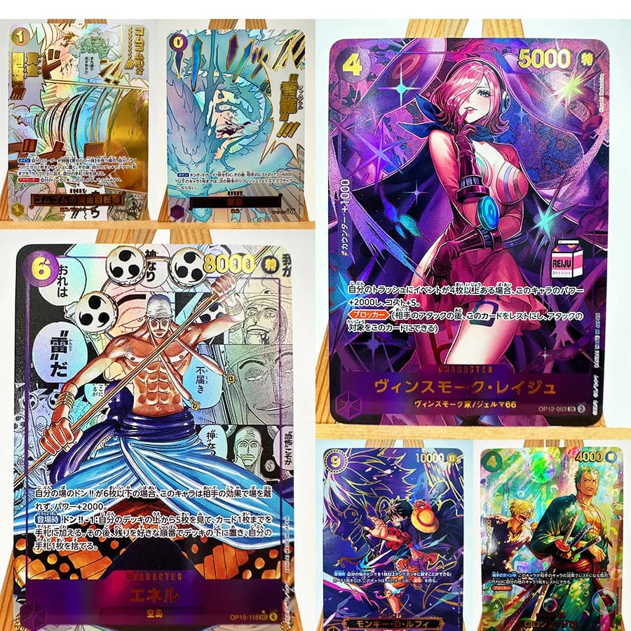 OPCG ONE PIECE OP-15 EB-04 Enel Reiju Luffy FIVE ELDERS Giocattoli Giapponesi Hobby Collezionabili Carte da Gioco Anime