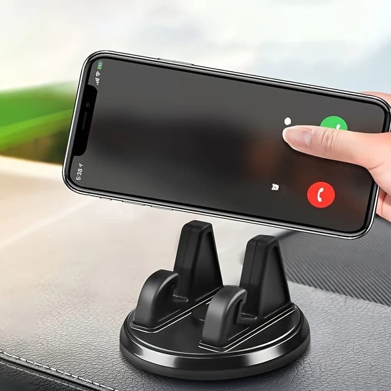 1 pezzo universale 360 ° Supporto girevole per cruscotto auto - antiscivolo regolabile. Robusto supporto per telefono per regalo per tutte le stagioni, intuizioni utili