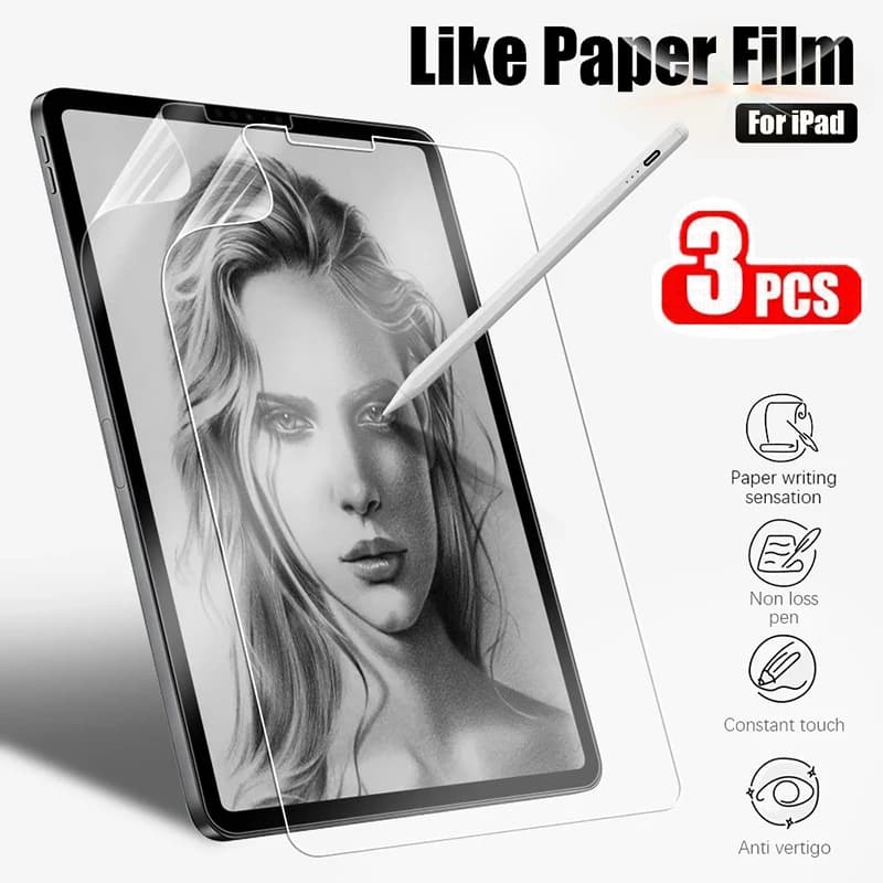 Pellicola con sensazione di carta per Apple iPad 10a generazione Air 5 4 10.9 Protezione schermo per tablet per mini 6 Ipad 10.2 9a 8a 7a Pro 11 12.9
