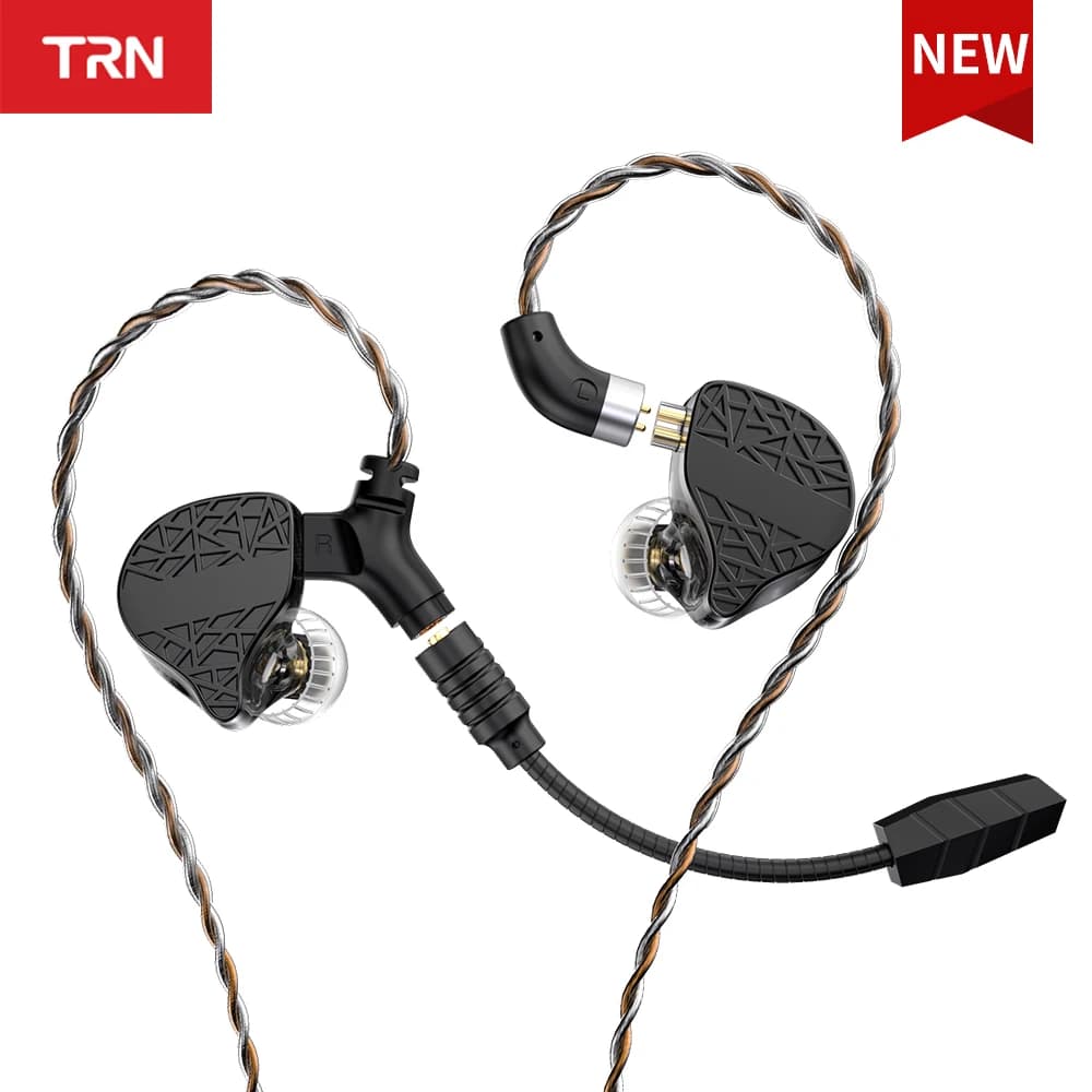 Auricolari da Gaming In-Ear TRN Mars Hifi con Triplo Driver Ibrido 1DD + 1BA + 1 a Vibrazione, Cuffie Cablate per DJ e Monitoraggio