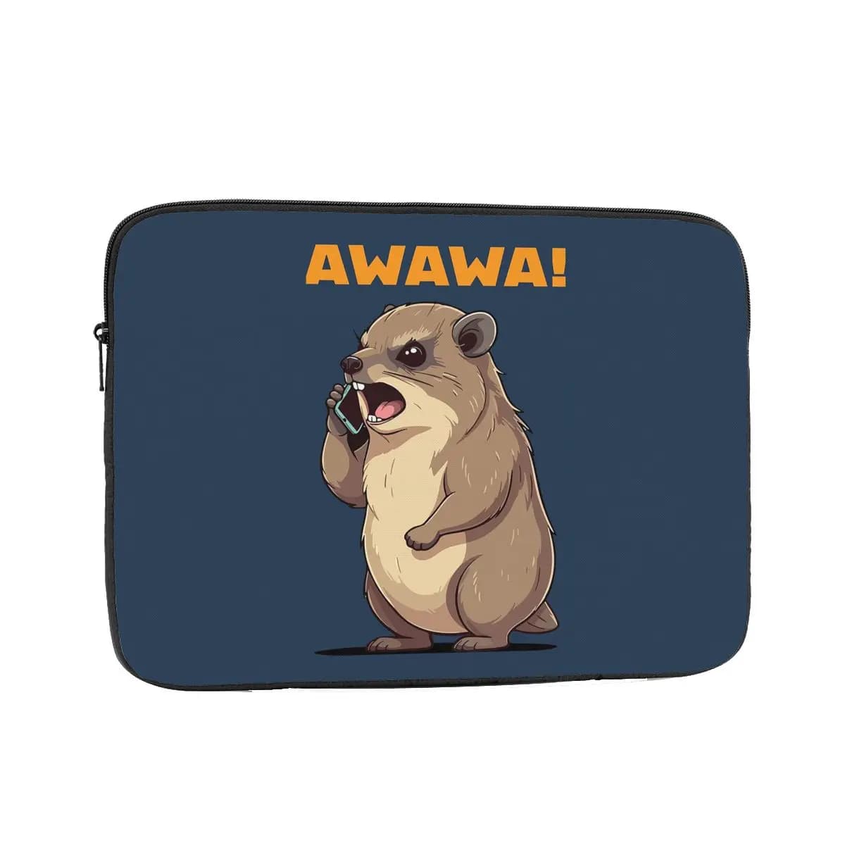 Rock Hyrax Awawa On Phone Marmotta Dassi Custodia per laptop Borsa per notebook Custodia per tablet Custodia antiurto