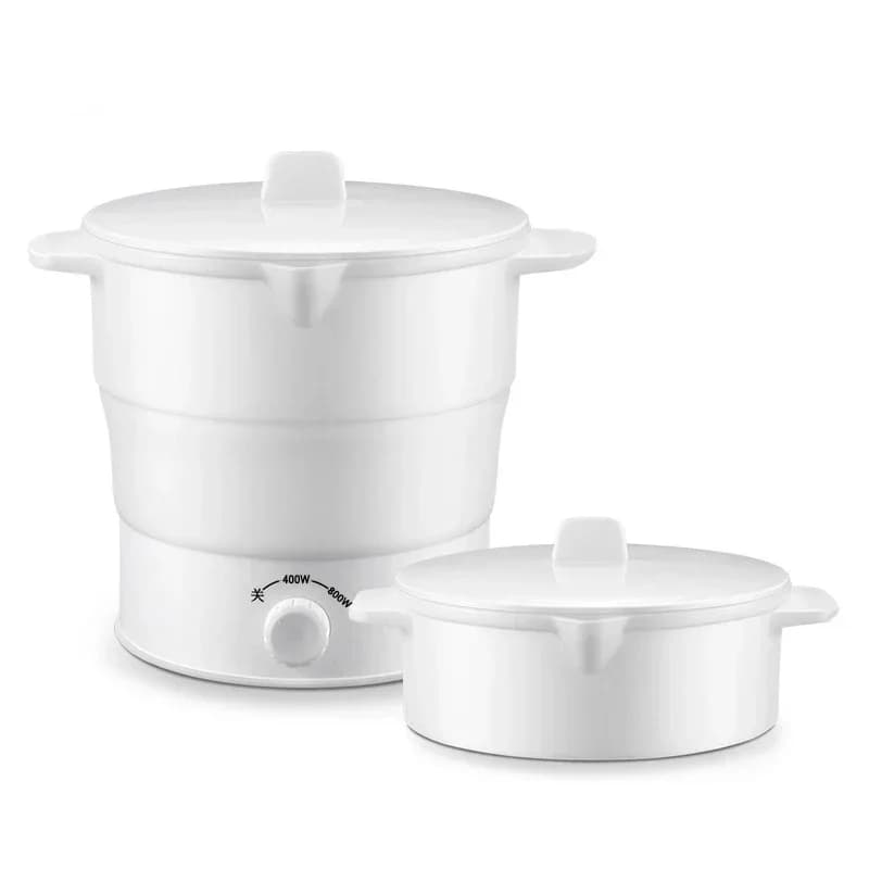 Pentola in Silicone pieghevole Multi portatile per viaggio bollitore 110/220V fornello elettrico pentola calda caldaia ad acqua campeggio pentola elettrica pieghevole