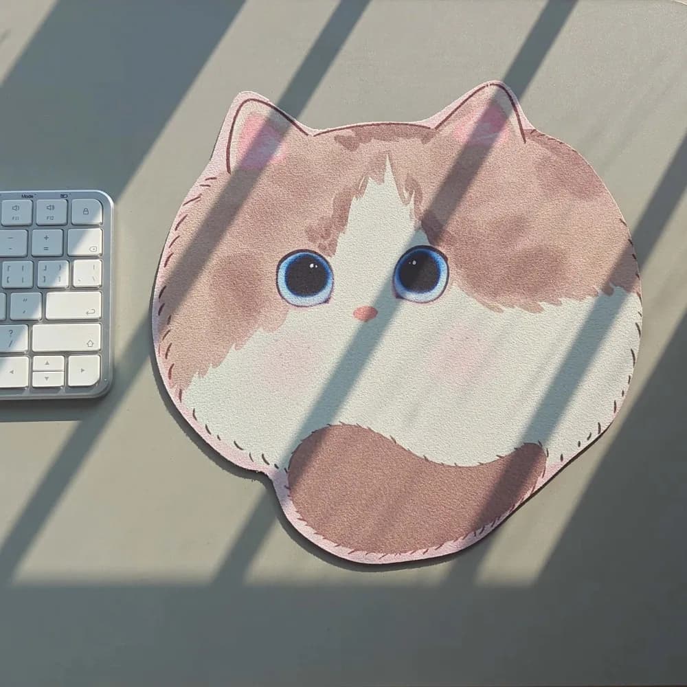 Kawaii Cat Mouse Pad Cute Animal Desk Mat Soft Large Mouse Pad Non Slip Computer Mat for Laptop Office Gaming Setup