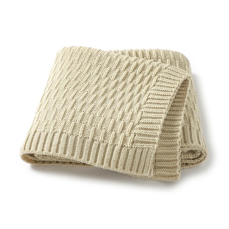 82W1846 Coperte per passeggino Swaddle Wrap 90 * 70 cm Lavorato a maglia Neonato Ragazzi Ragazze Solido Cestino Biancheria da letto Copertine per dormire Infantile Recei