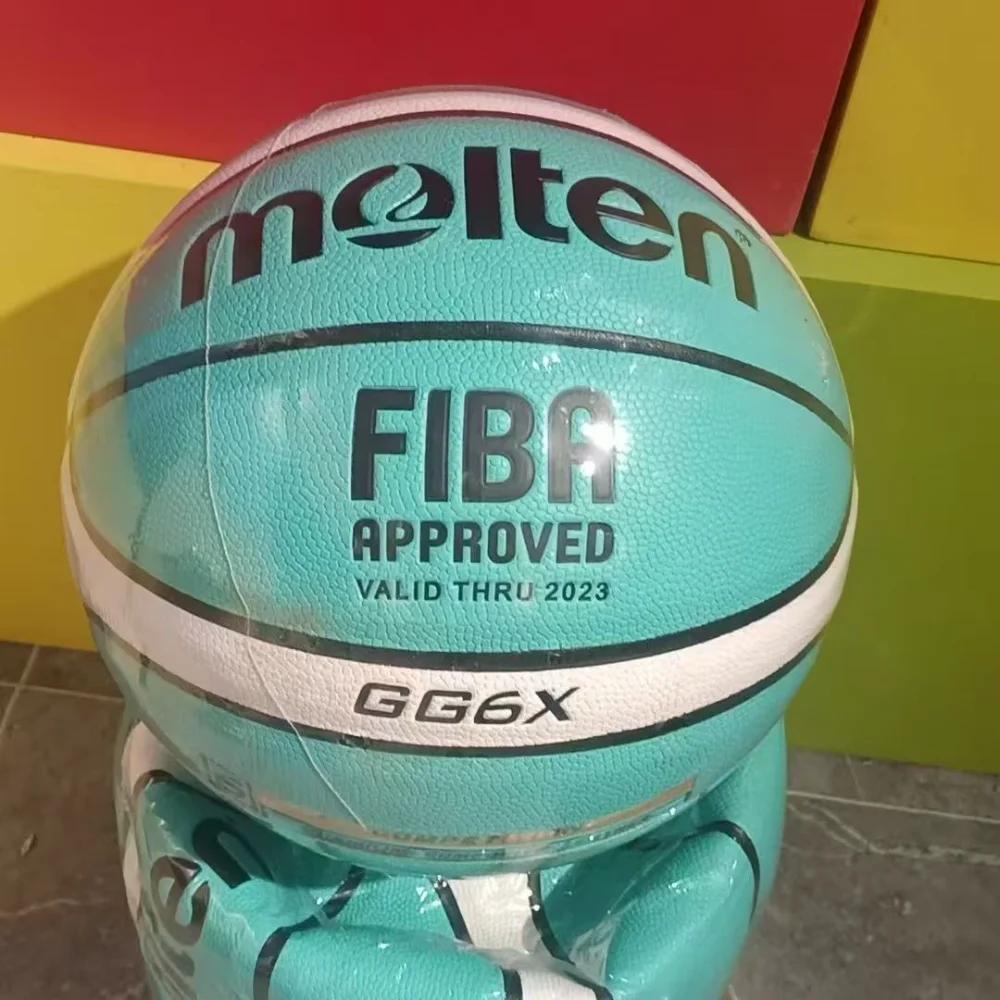 Morten  BaNew Tiffany Green GG6X-6 Sketball Professional Competition Ball Moisture-absorbing Soft Leather Wear-resistant