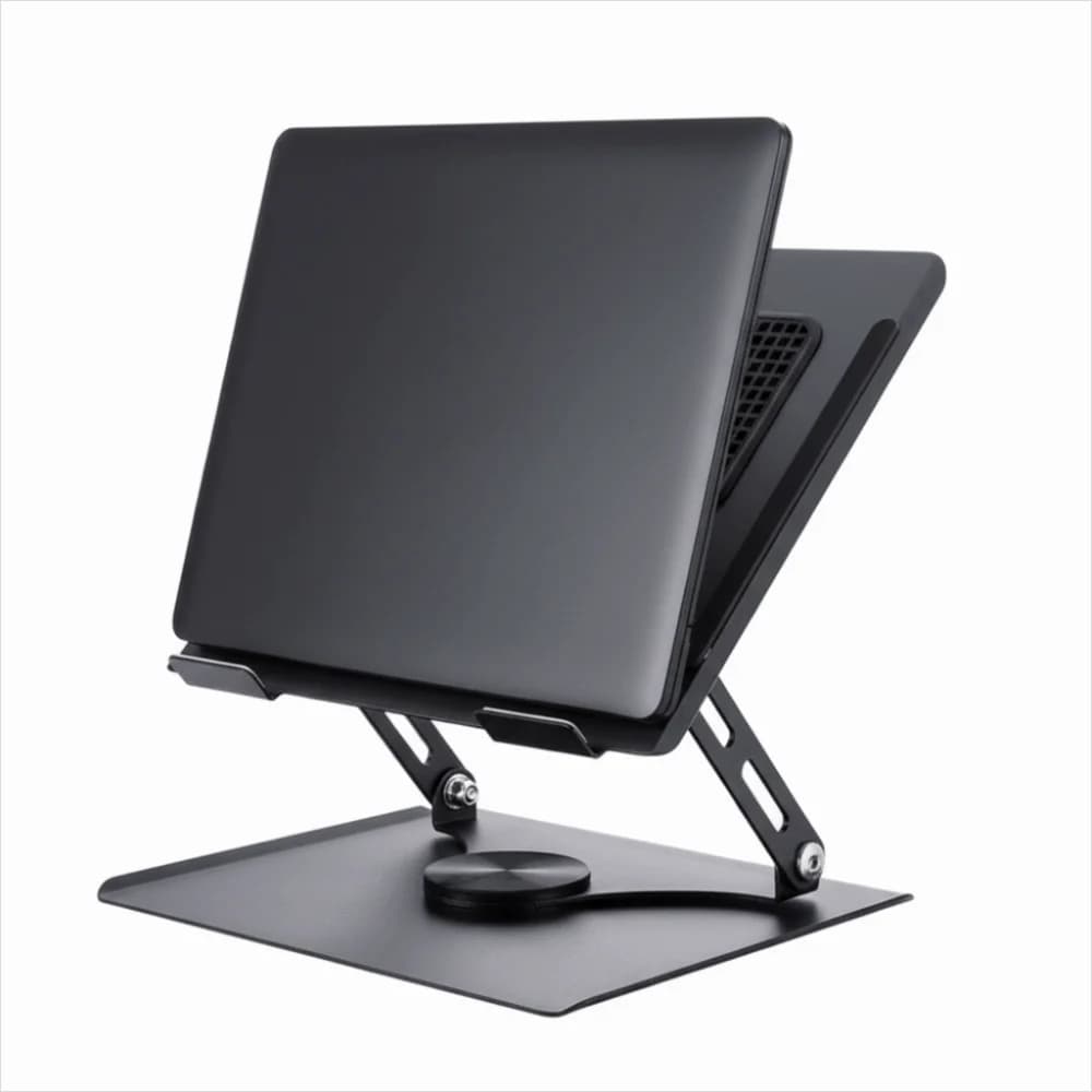 360 ° Ventola di raffreddamento girevole Staffa per laptop Pieghevole Dissipazione del calore Supporto base per dispositivo di raffreddamento per notebook Portatile regolabile