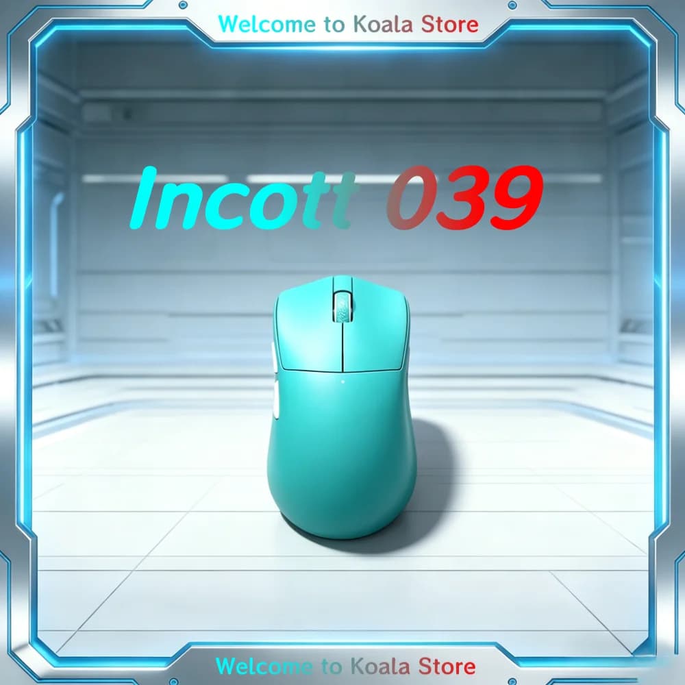 Mouse da Gaming Wireless Tri-Mode incott 039 Pro, Personalizzazione tramite Web, Lunga Durata della Batteria, Mouse Ergonomico Leggero per Giocatori
