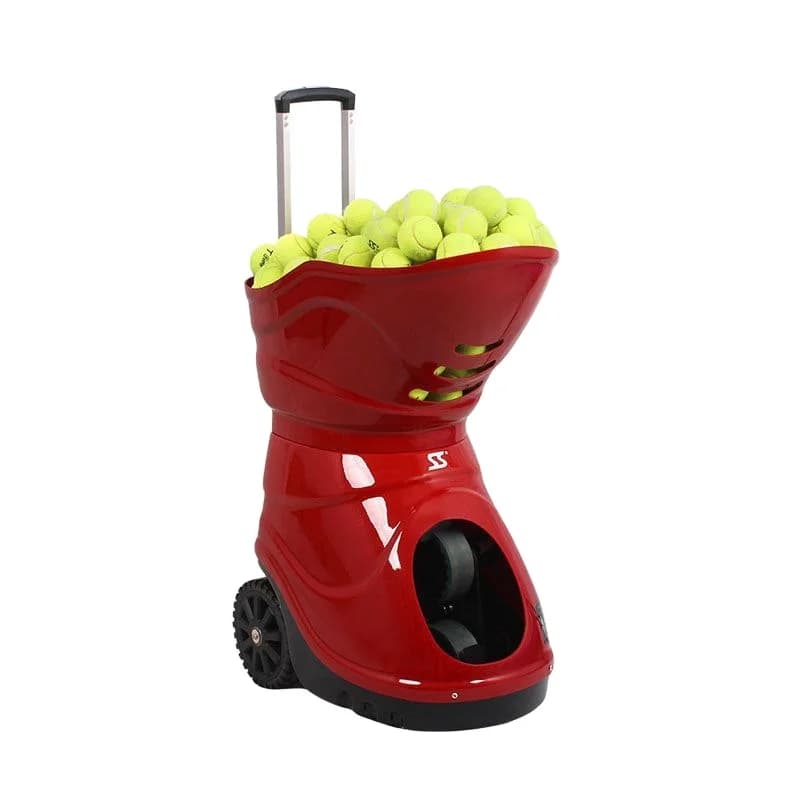 Tennis Ball Launcher, Automatic Machine, 150-Ball Capacity, ABS Material, EU Plug, Training Equipment