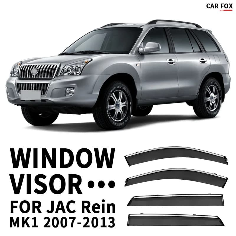 4 pz Per JAC Rein 2007-2013 Finestra di Automobile Visiera Tenda Shelter Parabrezza Finestrino Laterale Pioggia Parasole Accessori Auto